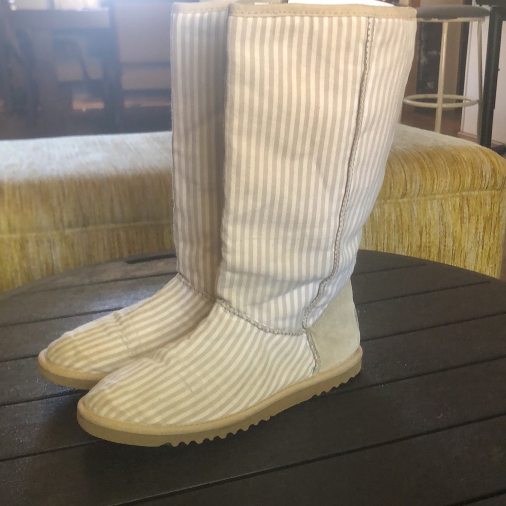 Final drop UGG 6  upper textile and leather